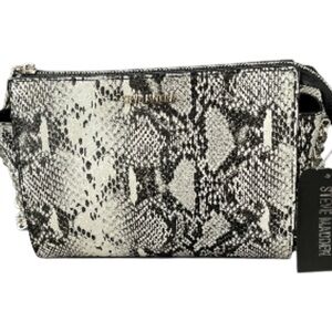 Steve Madden Monochrome Snake Print Crossbody Bag